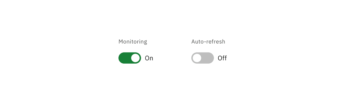 Example image of on and off toggles.