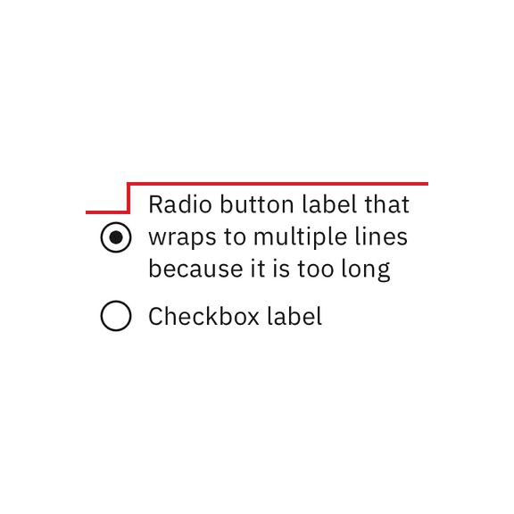 Radio button Carbon Design System