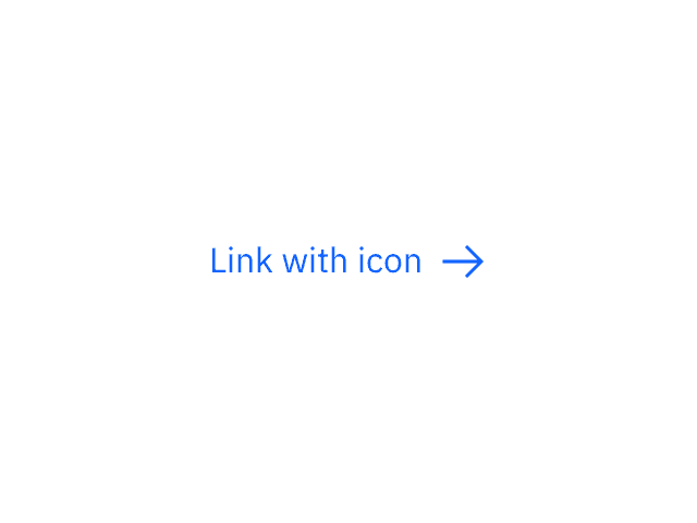 Image for the Link with icon component