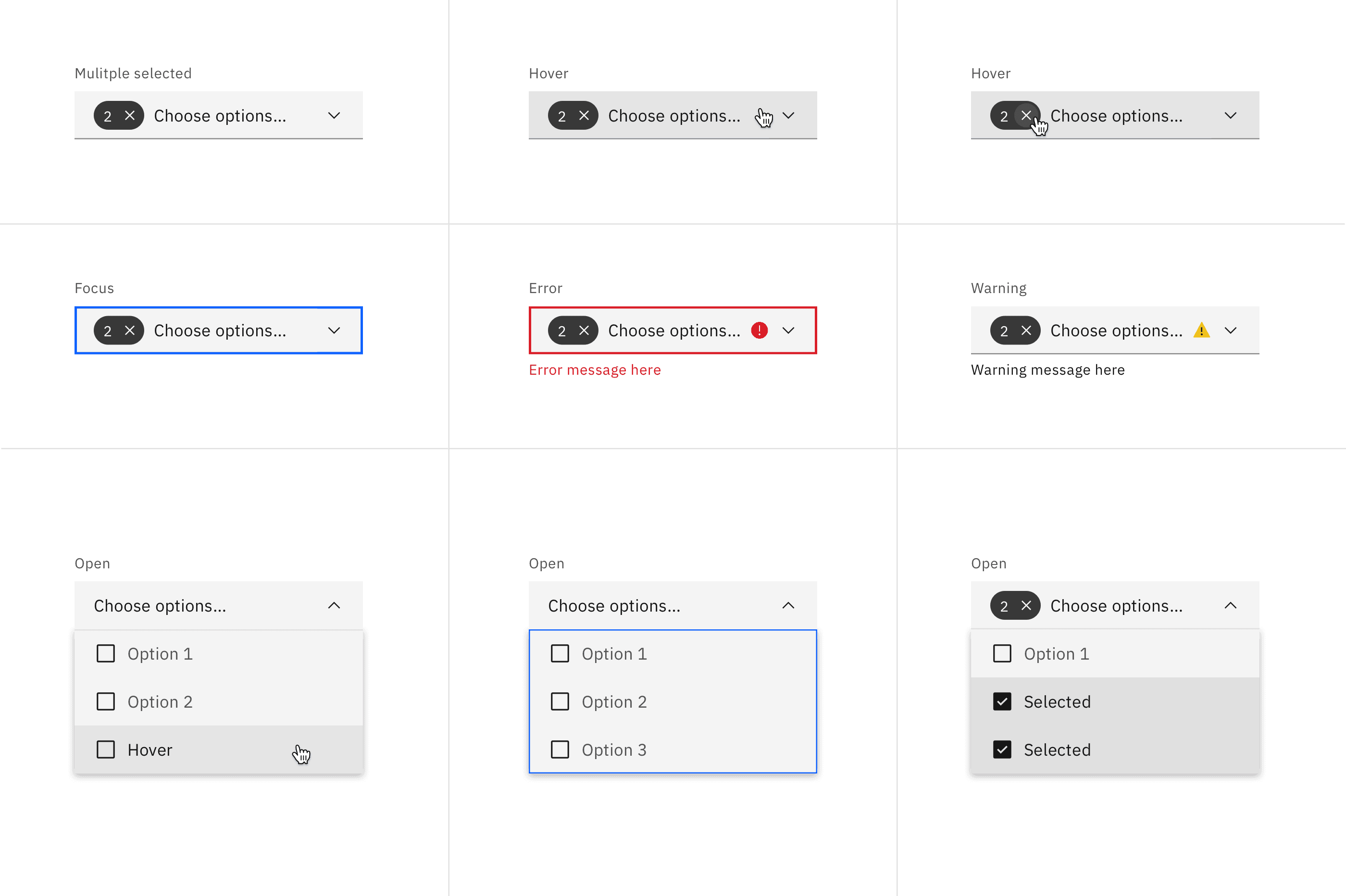 Dropdown – Carbon Design System