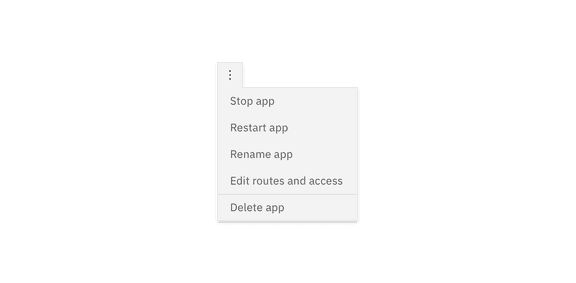 Overflow menu – Carbon Design System