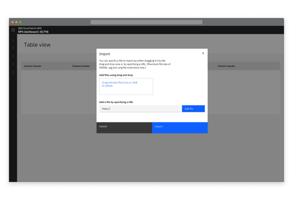 Import – Carbon Design System