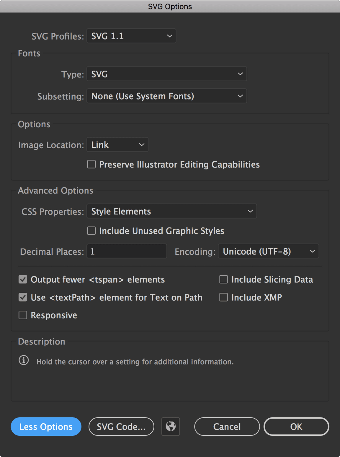 SVG export options image