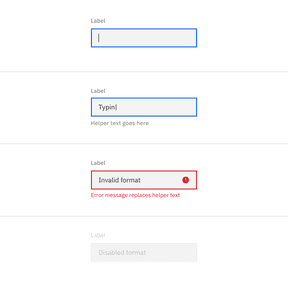 Text input – Carbon Design System
