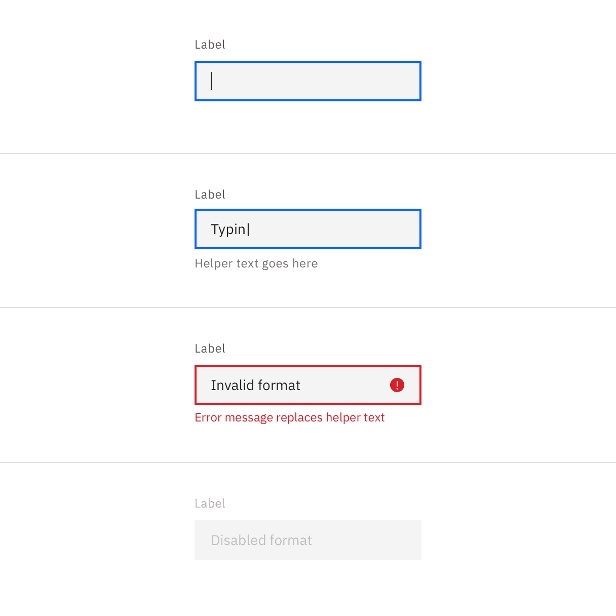 Text input – Carbon Design System